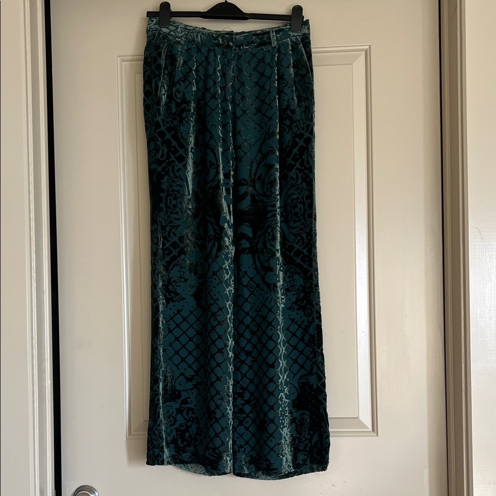 Balmain for H&M Velour Pleated Trousers